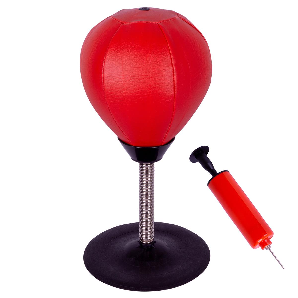 Punchingball Mini-Boxbirne für Schreibtisch und Büro mit Saugnapf inkl. Pumpe