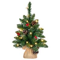 Weihnachtsbaum 20 LED warm weiß Höhe 45 cm Batterie Timer Weihnachtsdeko