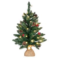 Weihnachtsbaum 30 LED warm weiß Höhe 60 cm Batterie Timer Weihnachtsdeko