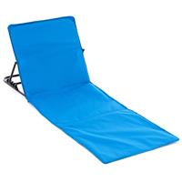 Strandmatte Beachmatte gepolstert faltbar verstellbare Rückenlehne blau
