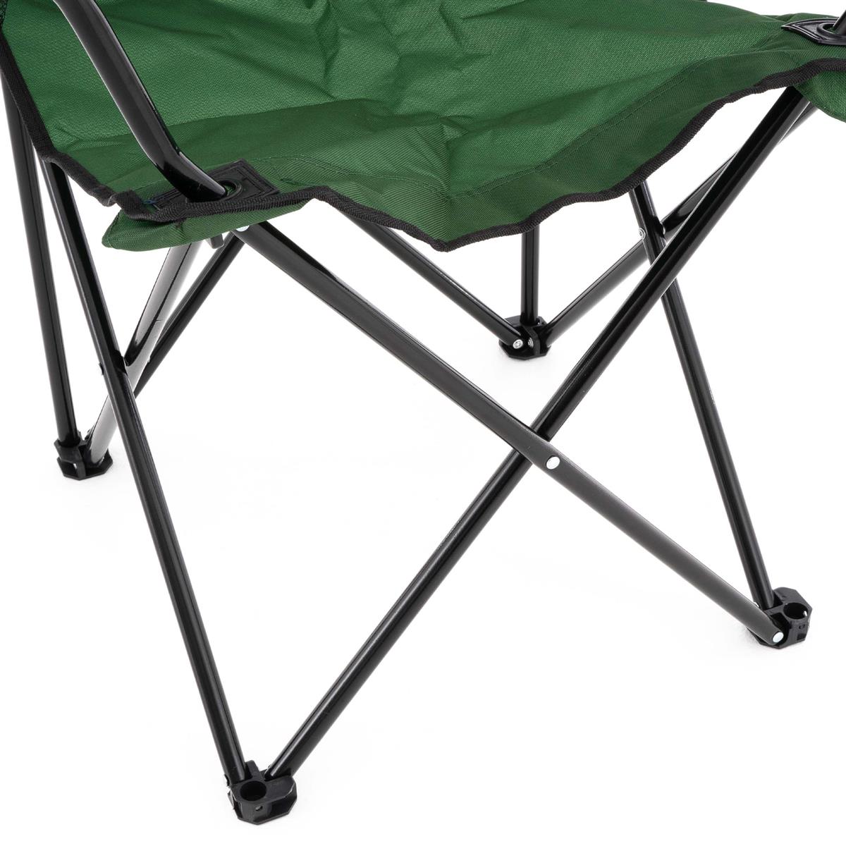 RBS24 Campingstuhl Hellblau - Faltstuhl Mit Getränkehalter Für Outdoor