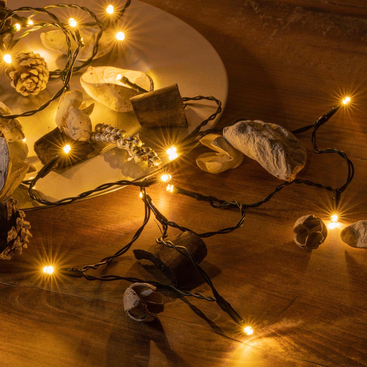 eBay 240 LED | weiß Trafo Timer warm Liichterkette Weihnachtsbeleuchtung Lichterkette