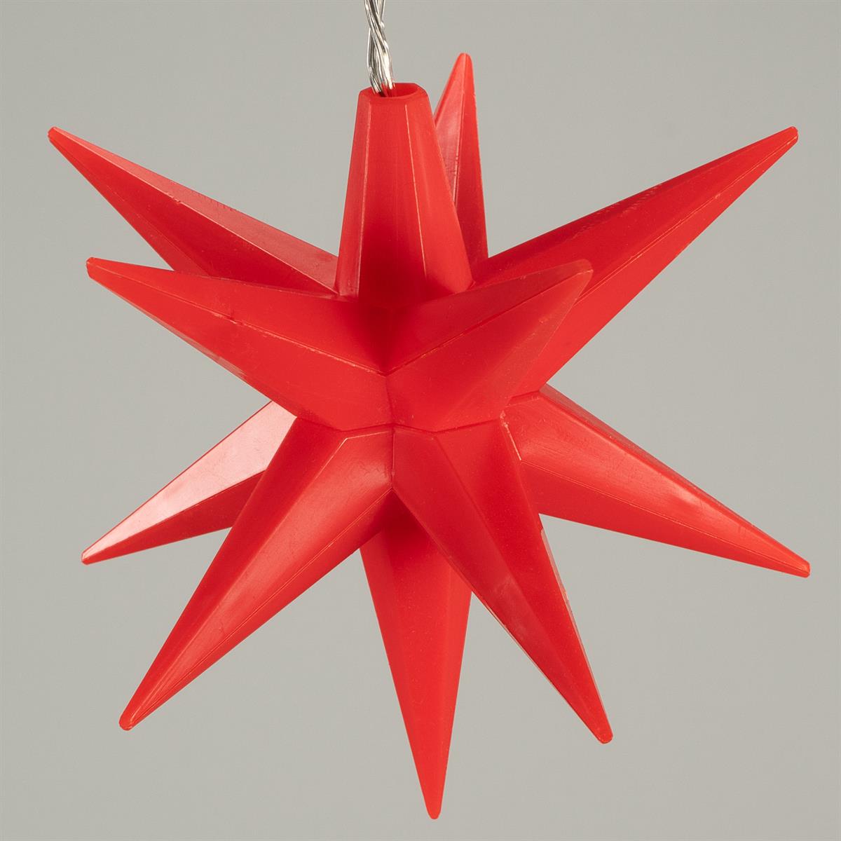 LED Xmas Timer 10 Lichterkette Weihnachts-Deko Trafo Weihnachts-Sterne rot