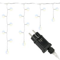 600 LED Eisregenkette weiß/warm weiß 8 Funktionen Timer Trafo 120 Stränge