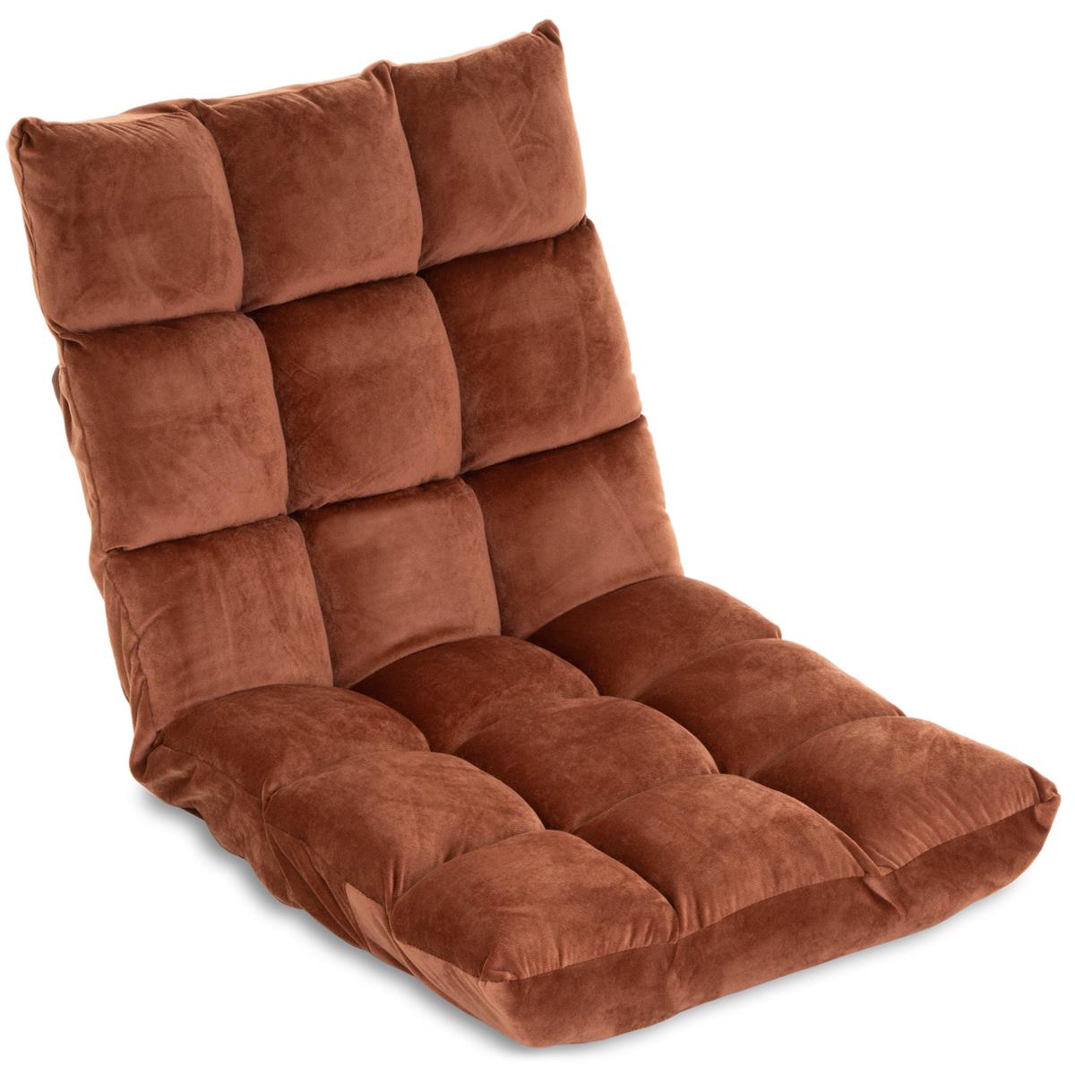 Relax-Lounger Bodenstuhl 60x52x53cm braun Bodensofa verstellbar Relax-Sofa