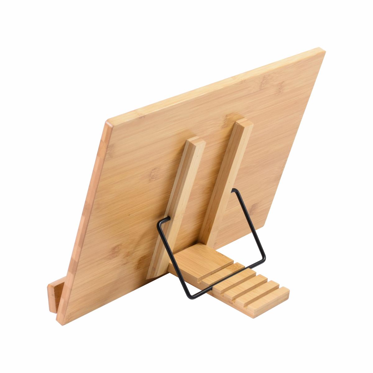 Buchstnder aus Bambus Tablethalter Kochbuchhalter Notenhalter 39x28x4,2cm  | eBay