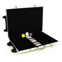 Poker-Koffer Trolley für 1000 Chips mit Zubehör Karten, Buttons, Würfel