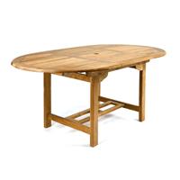 DIVERO Gartentisch Esstisch Tisch ausziehbar 170cm Teak Holz behandelt