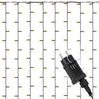 diLED 200 LED Lichtervorhang Starterset warmweiß System LED Trafo Timer