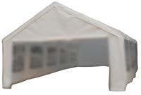 Ersatzdach Dachplane für Partyzelt Pavillon Zelt Festzelt PE 5 x 10m weiß