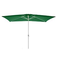 Sonnenschirm eckig 2x3m grün mit Kurbel Marktschirm Rechteckschirm Sonnenschutz