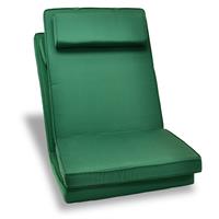 DIVERO 2er Set Sitzauflage Stuhlauflage Hochlehner Gartenstuhl Klappstuhl grün