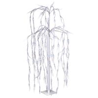 Weidenbaum Acryl Trauerweide 140 LED weiß Lichterbaum Lichterzweig außen 85 cm