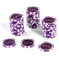 50 Poker-Chips Wert 500 Laserchip 12g Metallkern ergänzend zum Pokerkoffer