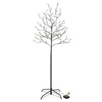 96 LED Baum mit Blüten Blütenbaum Lichterbaum warm weiß 150 cm Batterie Timer
