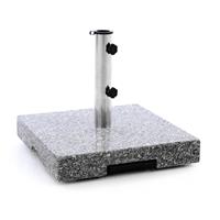 Sonnenschirmständer 40 kg Granit poliert eckig grau 45 x45cm Trolleyfunktion