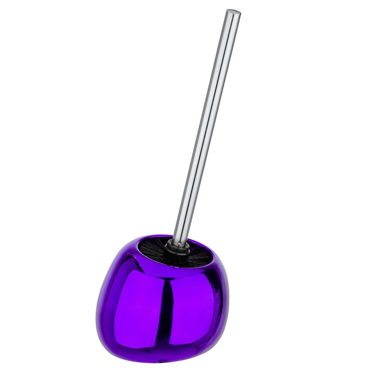 WENKO Klobürste Polaris Purple Bürstenhalter Toilettenbürste Keramik Metallic