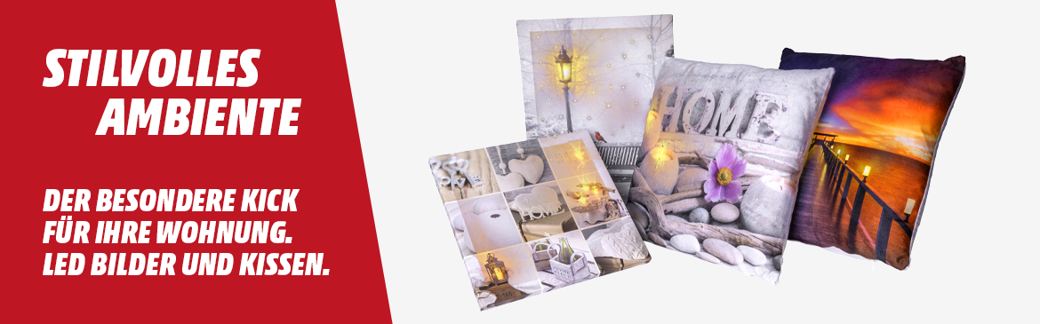LED Kissen und Bilder